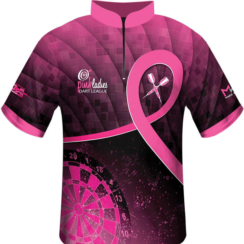 Magic Wear Pink Ladies Dart League Jersey